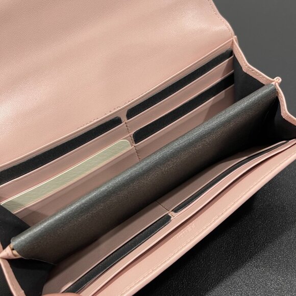 Fendi Nappa Matisse FF Embossed Continental Wallet Rose Quarzo (JB1239) - Picture 6 of 9